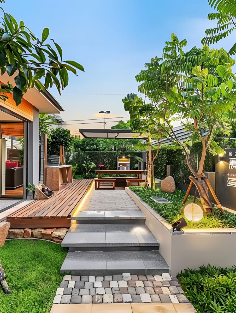 Thiết kế sân vườn biệt thự đẹp